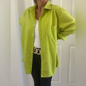 Beverly Hills Polo Club Green womens long blouse
